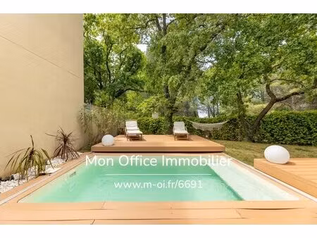 référence : 6691-abo. - saint-cannat – maison récente de 5 pièces avec jardin  piscine  ga