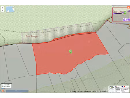 vente terrain 42685 m² solliès-ville (83210)