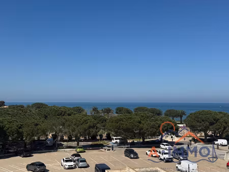 port argeles t2 26m2 vue mer + parking