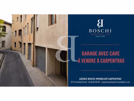 garage avec cave à vendre au centre-ville de carpentras