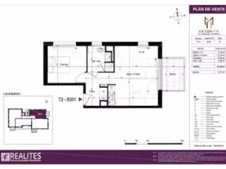 location appartement 2 pièces à nantes (44000) : à louer 2 pièces / 42m² nantes