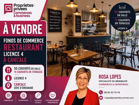 vente locaux professionnels 115 m² à cancale (35260)  420 000 €