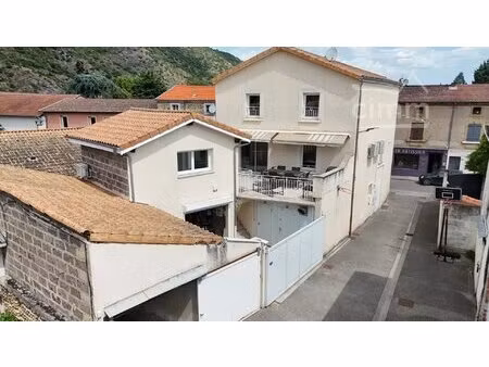 ensemble immobilier de 266 m² avec local commercial  habitation  garages et cour