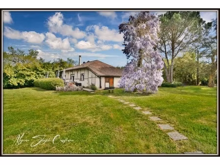 maison landaise de charme de 140 m² à vendre 6 pièces castets (40) au calme avec piscine