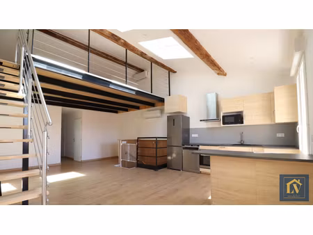 a louer appartement duplex 3 pièces avec mezzanine  place de parking dans garage et cellie