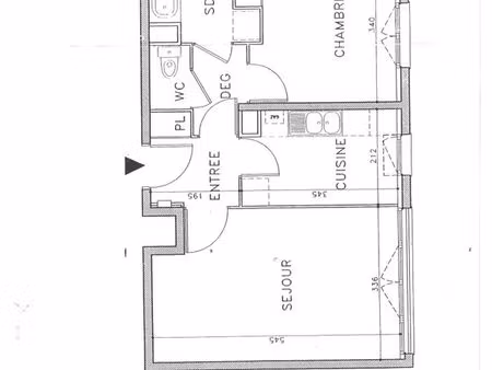 quartier villaroy-vend 2 pièces 47 m2 - vue vue dégagée sur le lac