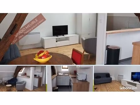 studio meuble 22m² tout equipe - fibre