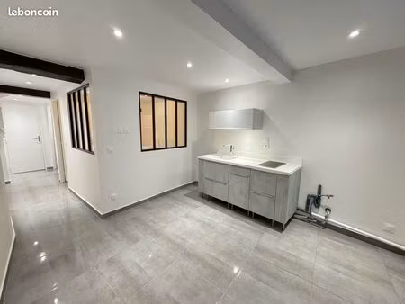 superbe f2 rénové et meublé à neuf 26m2 avec terrasse en hyper-centre
