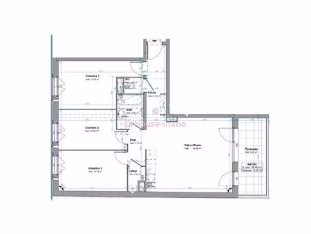 toulouse lalande - t4 neuf 2026 de 78.4 m² - balcon 9.25 m² - garage