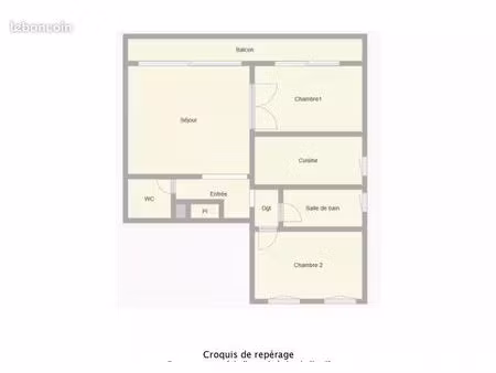 appartement 1 pièce 55 m²