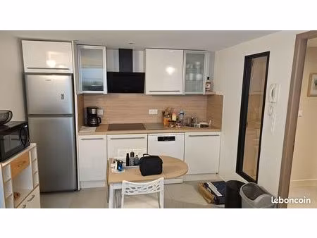 appartement rdc meublé avec courette et garage
