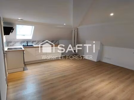appartement t2 bis duplex renove avec jardin et place de parking