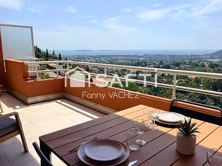 appartement 42m2 vue mer à mandelieu