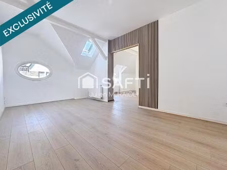 appartement rénové - 3 pièces - 59m2 (70m2 au sol)