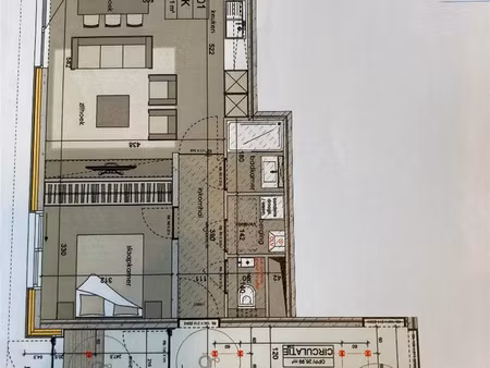 appartement te huur in gent met 1 slaapkamer