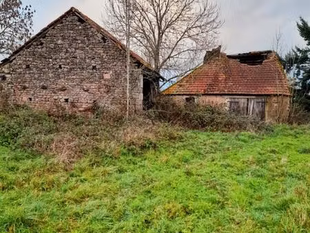 corps de bâtiments à réhabiliter avec pré proche saulieu