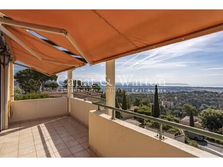 hyeres dernier etage magnifique vue mer appartement t3 dans residence de standing