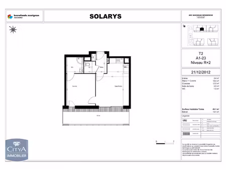 appartement à louer 2 pièces 40.1 m² - toulouse (31) - 609€