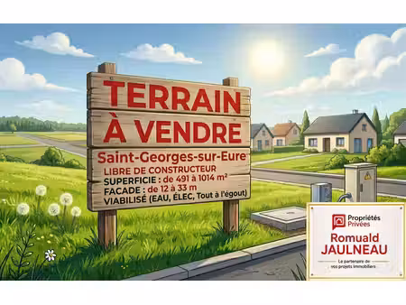 achat terrain 780m² st georges sur eure 28190