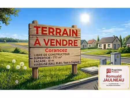 achat terrain 777m² corancez 28630
