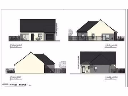 terrain avec maison neuve à vendre