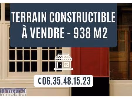 terrain constructible à vendre