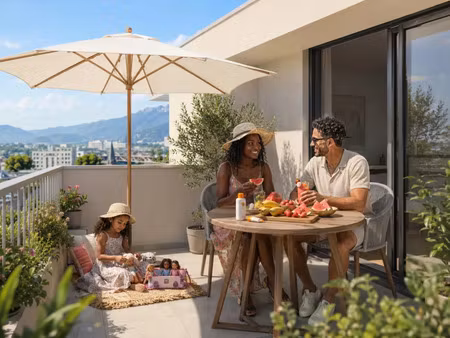 vente appartement neuf 3 pièces 58m2 marnaz - 284900 € - surface privée