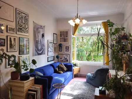 appartement d'une chambre 'en enfilade' à koekelberg