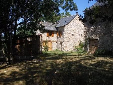 ancienne ferme isolée et restaurée  aveyron  1 ha.