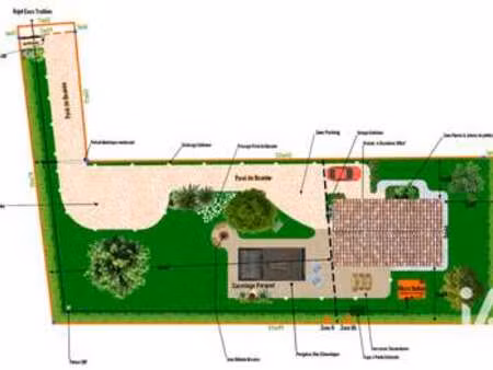 vente terrain à galgon (33133) : à vendre / 1490m² galgon