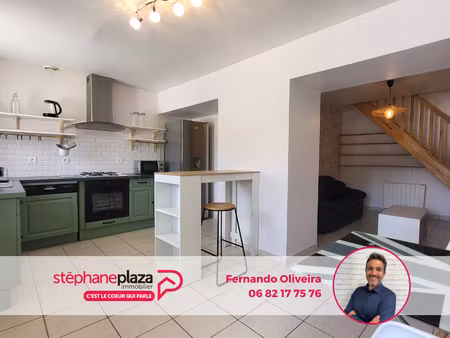 t2 en duplex de 46m²  rénové  espace extérieur privatif