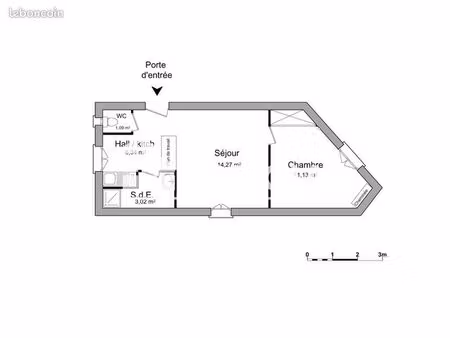 appartement 2 pièces 35 m²