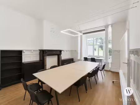 espace de bureaux ou salles de réunion + cuisine + jardin