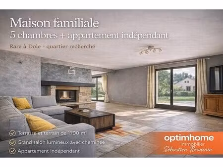 ? exclusivité dole – maison 7 chambres + appartement indépendant