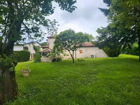 maison en pierre+ maison locative-hangar et dependances sur parcelle de 8000 m²