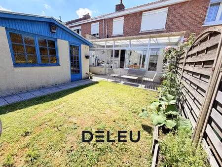 proche marcq-en-baroeul  maison 80 m²  3 chambres  jardin et véranda à wasquehal