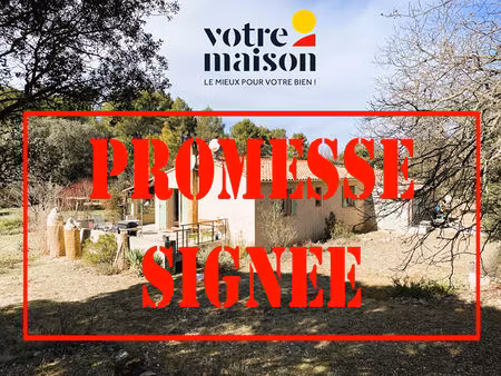 vente villa plain pied jouques terrain 6452m²