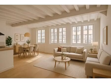appartement t2 d'exception entièrement refait- quartier historique - rouen