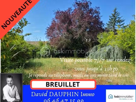 terrain de 1 015 m² à breuillet
