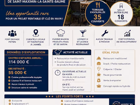 vente locaux professionnels 0 pièces 50 m² à saint-maximin-la-sainte-baume (83470)  132 00
