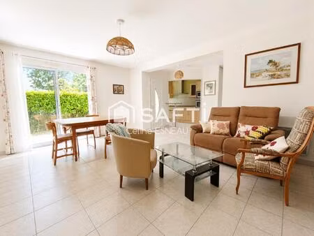 appartement t4 - 3 ch - garage - jardin/terrasse