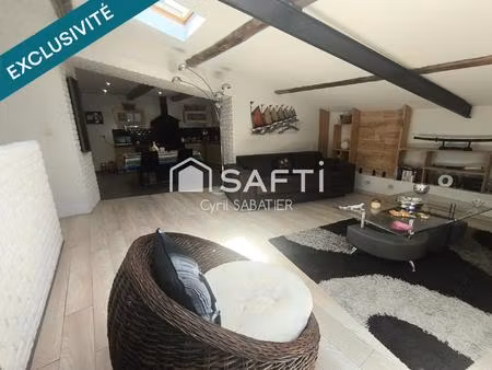 maison de caractère rénovée - 110 m² - 2 suites - garage 26 m²