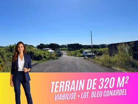 terrain de 320 m2 à vendre à saint-benoît | lotissement bleu