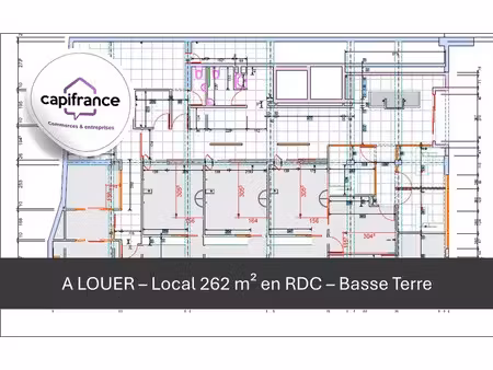 location locaux professionnels 262 m² à basse terre (97100)  3 500 €