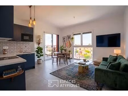 bel appartement avec terrasse et vue sur le canigou