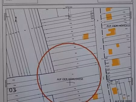 terrain à bâtir 3.100m2 à erstroff