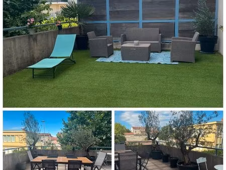 t3 60m² bohème chic refait à neuf – terrasse 75m² & place de parking sécurisé et couvert