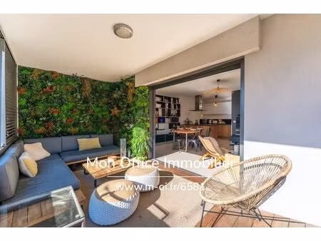 référence : 6581-abo. - résidence la méniane  appartement 3 pièces avec double terrasse  p