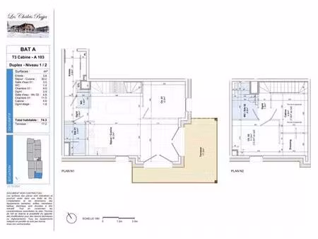 prestigieux duplex de 74 m2 en vente notre-dame-de-bellecombe  france