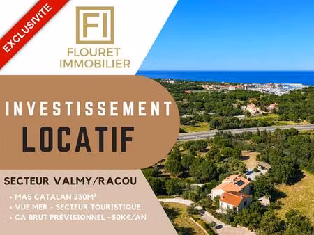 achat immeuble 230m² argeles sur mer 66700